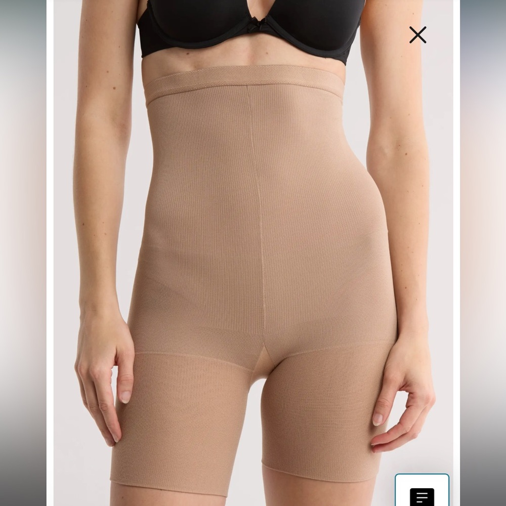 NIP! ASSETS Spanx High-Waist Mid-thigh Shaper Shapewear in Nude Size 4